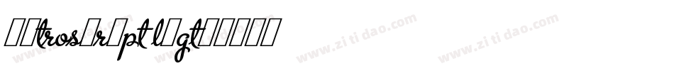 MetroScript Lig字体转换
